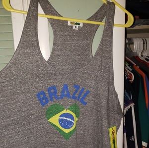 Brazil racerback tank top